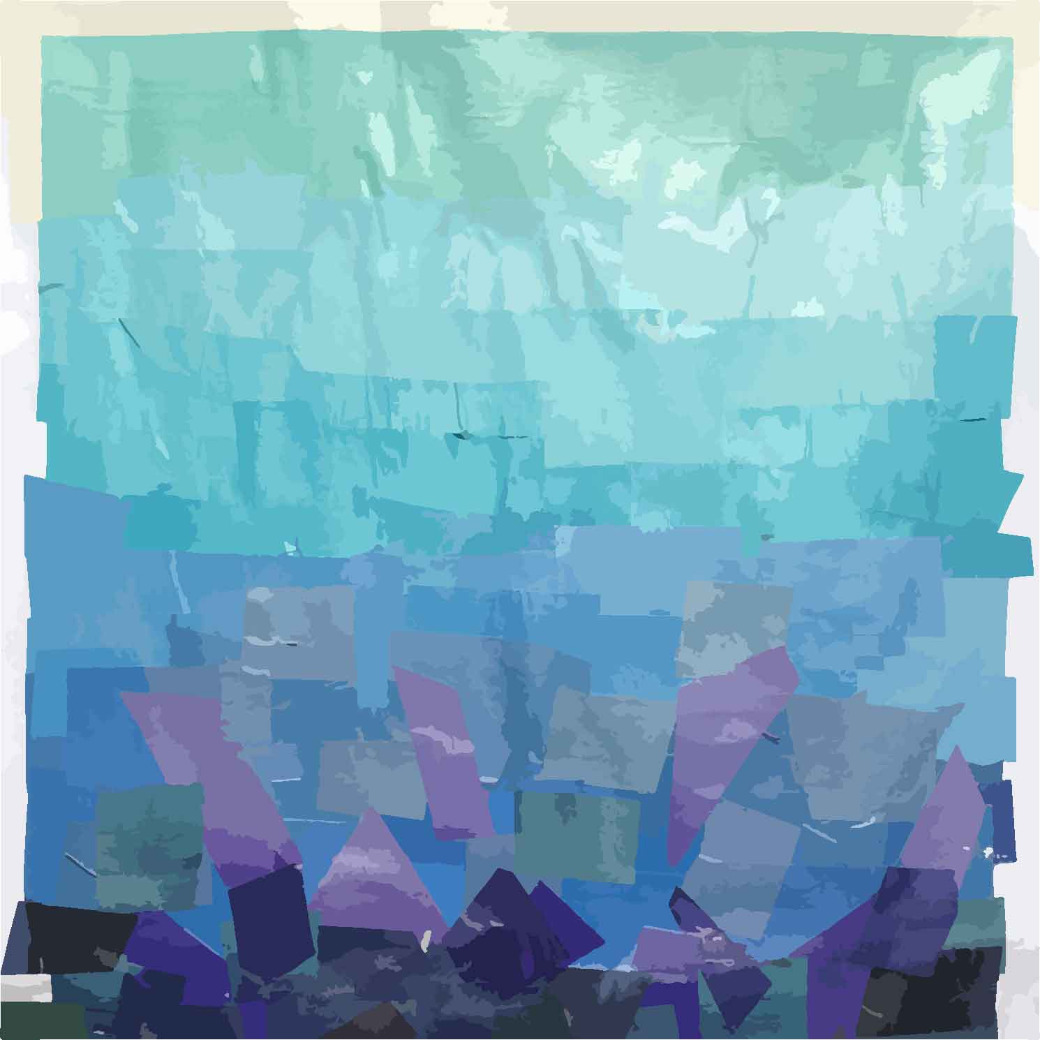 Abstract cool blue artwork